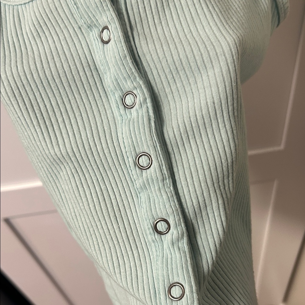 Aeropostale Light Blue Ribbed Tank Top - Picture 6 of 6